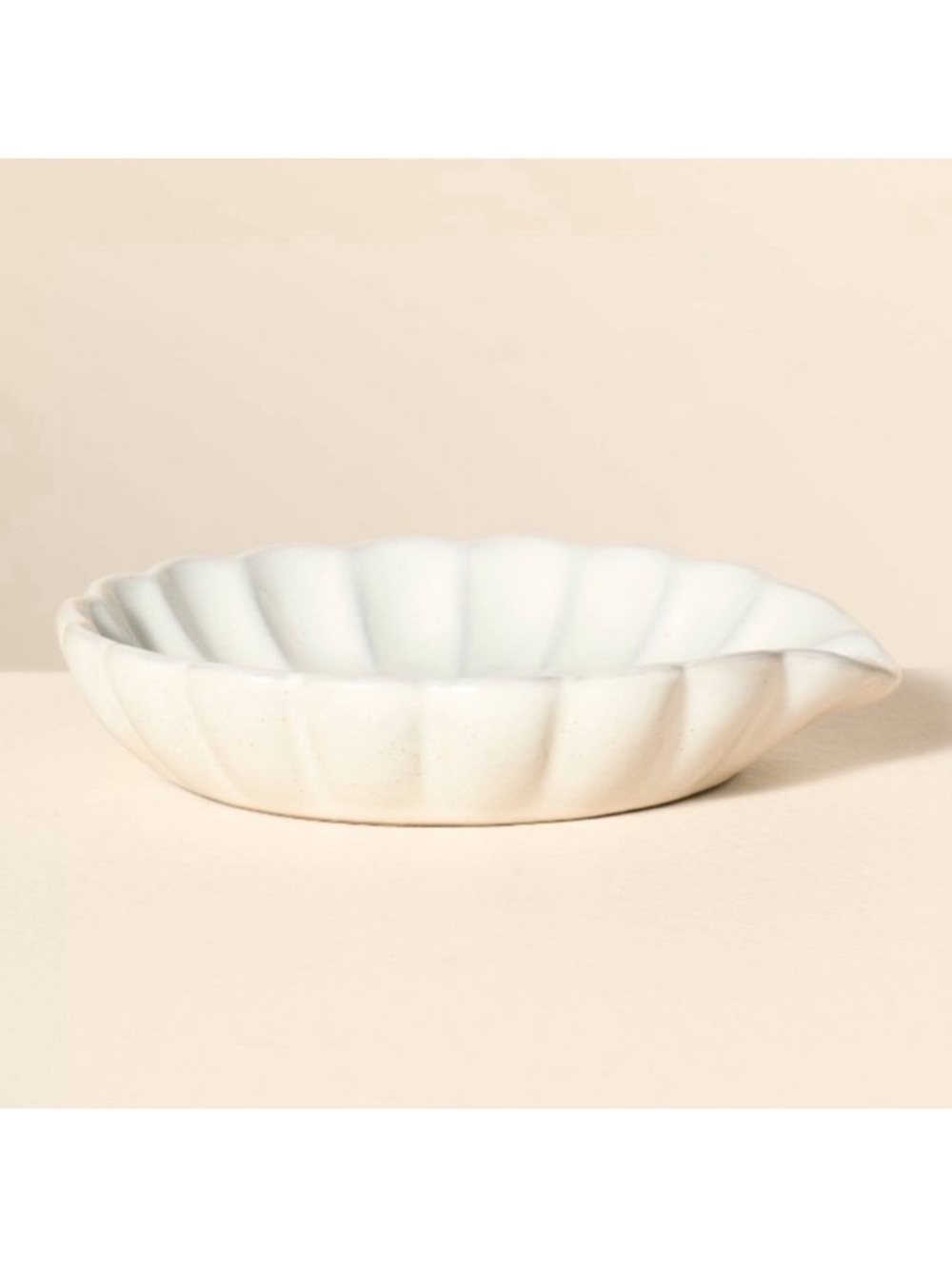 Scalloped Edge Spoon Rest Scallop Ceramic Hearth & Hand with Magnolia